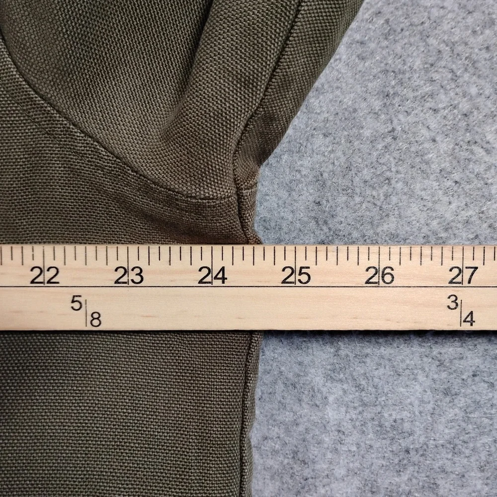 The North Face Mens Brown Cotton Canvas Sherpa Lined Hooded Workwear Jacket L